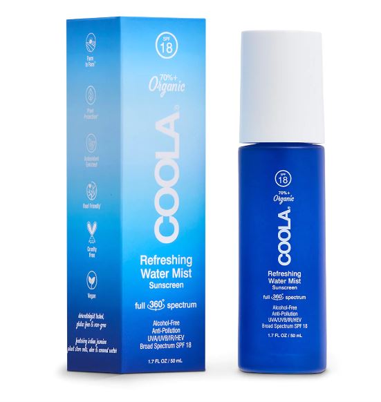 Coola Refreshing Water Mist Organic Face Sunscreen SPF18